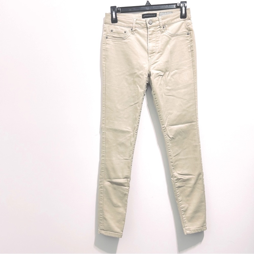 Aeropostale Women’s High Waisted Khaki Tan Jegging Pants